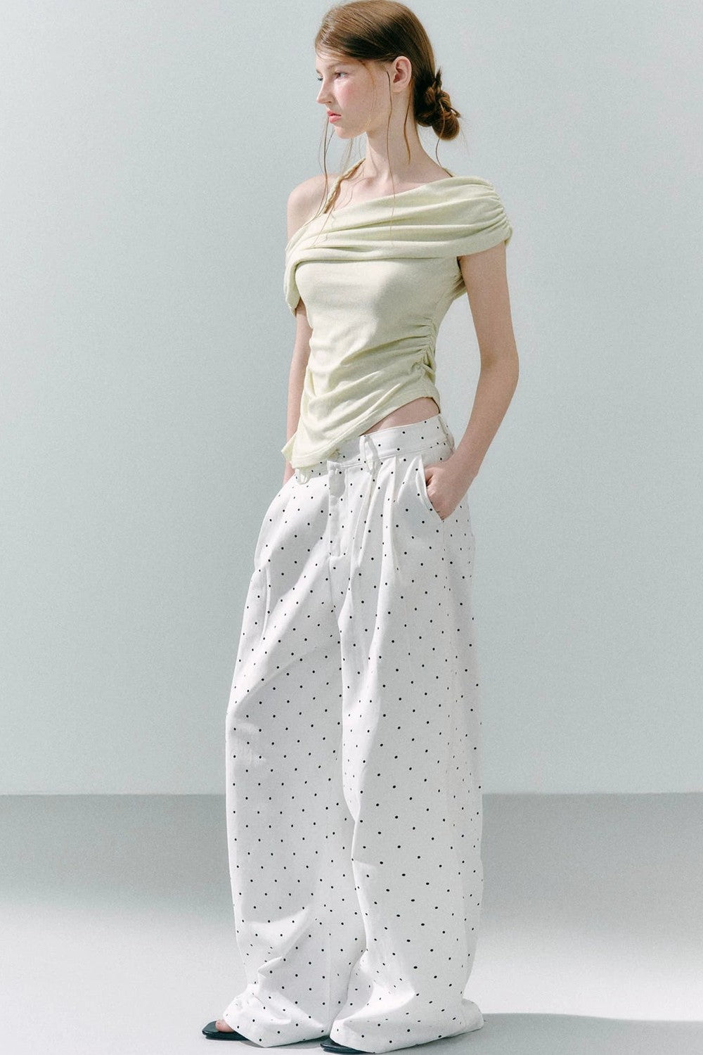 Cotton Polka Dot Pants