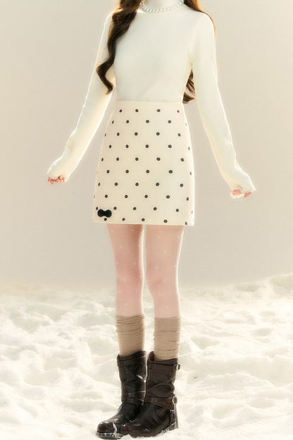 Lace Collar Base Layer Knit Top