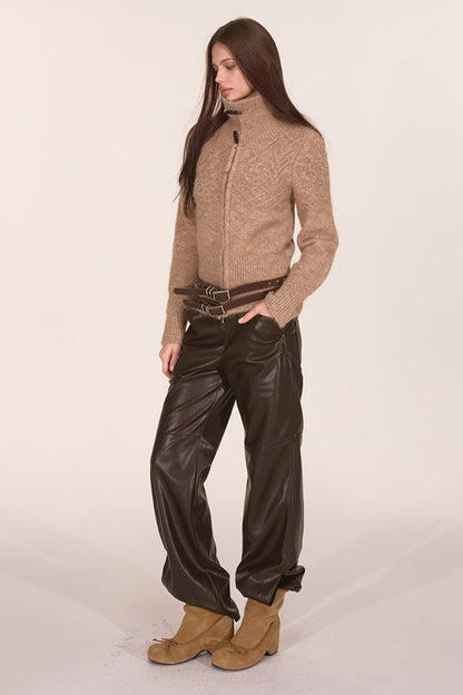 Wool Blend Toggle Cardigan