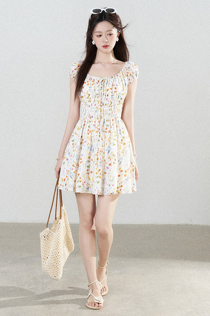 Floral Print A-Line Dress