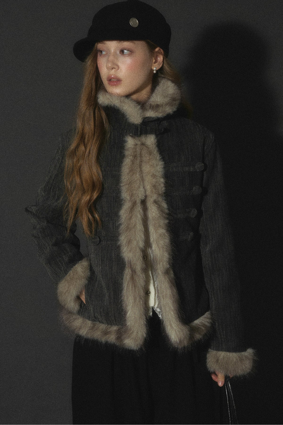 Napoleon Collar Down Jacket