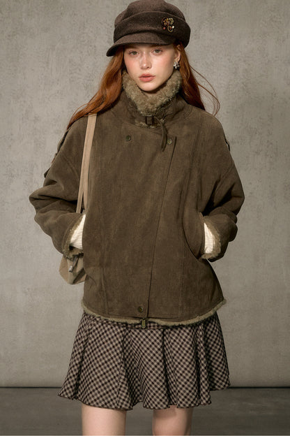 Cloud Shearling Biker Jacket