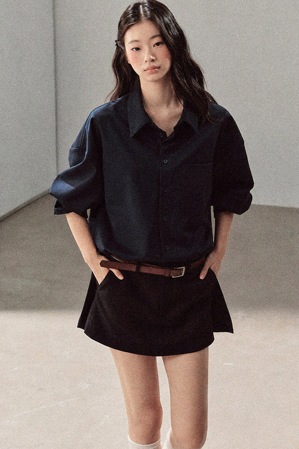 Preppy Layered Polo Dress Set