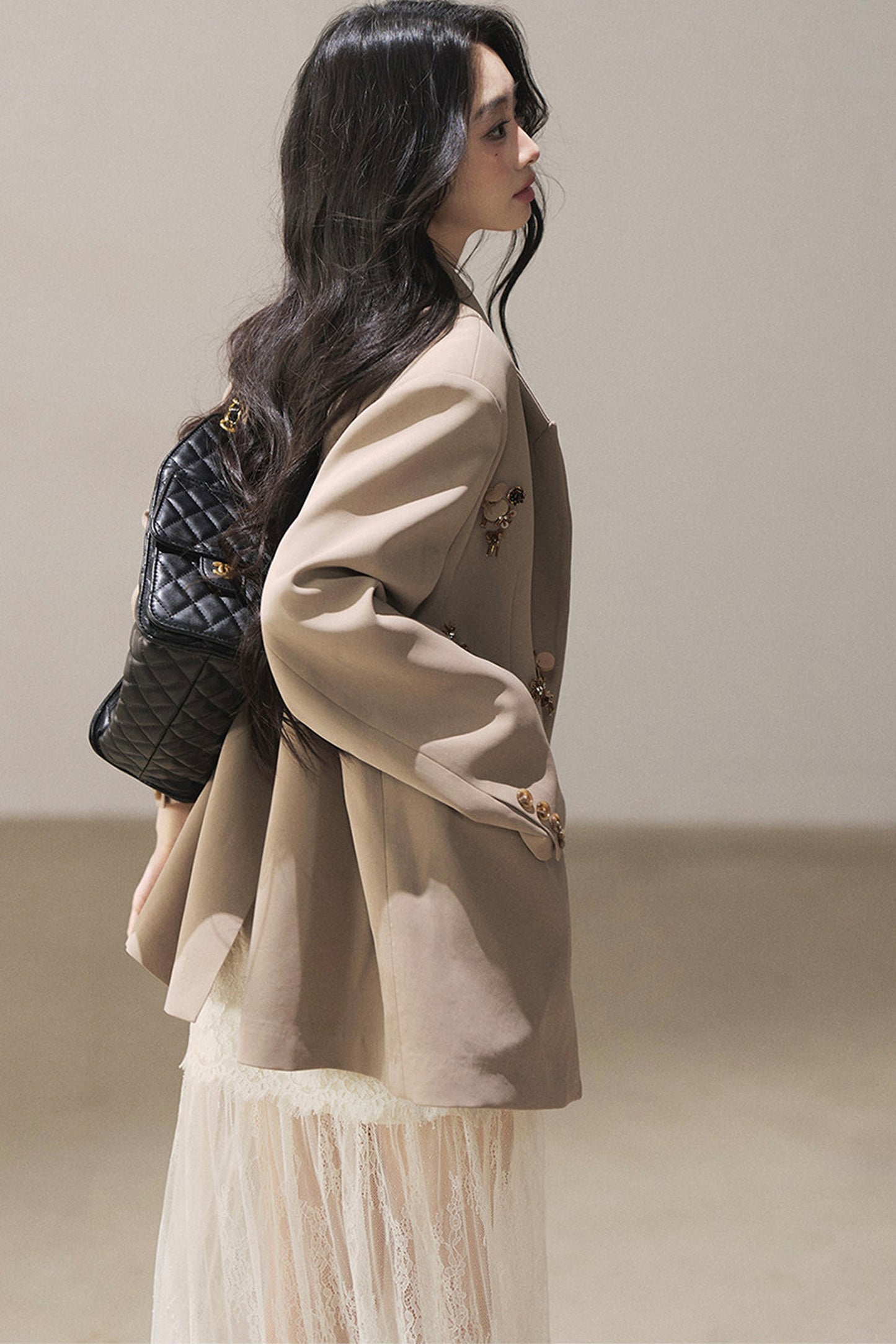 French Lace Camisole Dress and Jacket Set-Up
