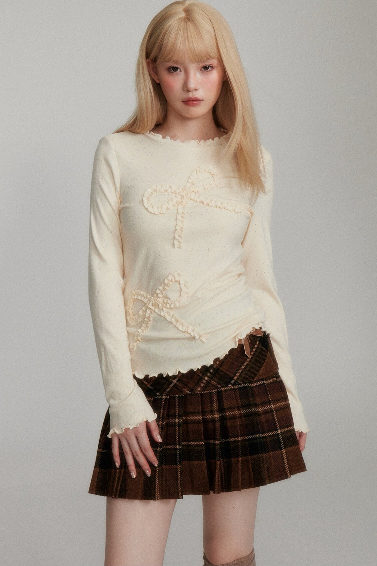 Long Sleeve Bow Base Layer Top