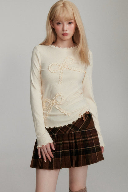 Long Sleeve Bow Base Layer Top