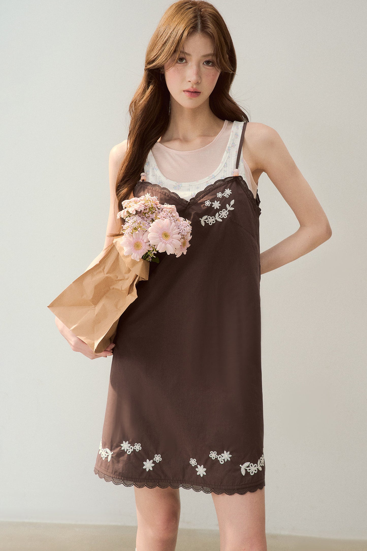 Amber Oak Suspender Dress