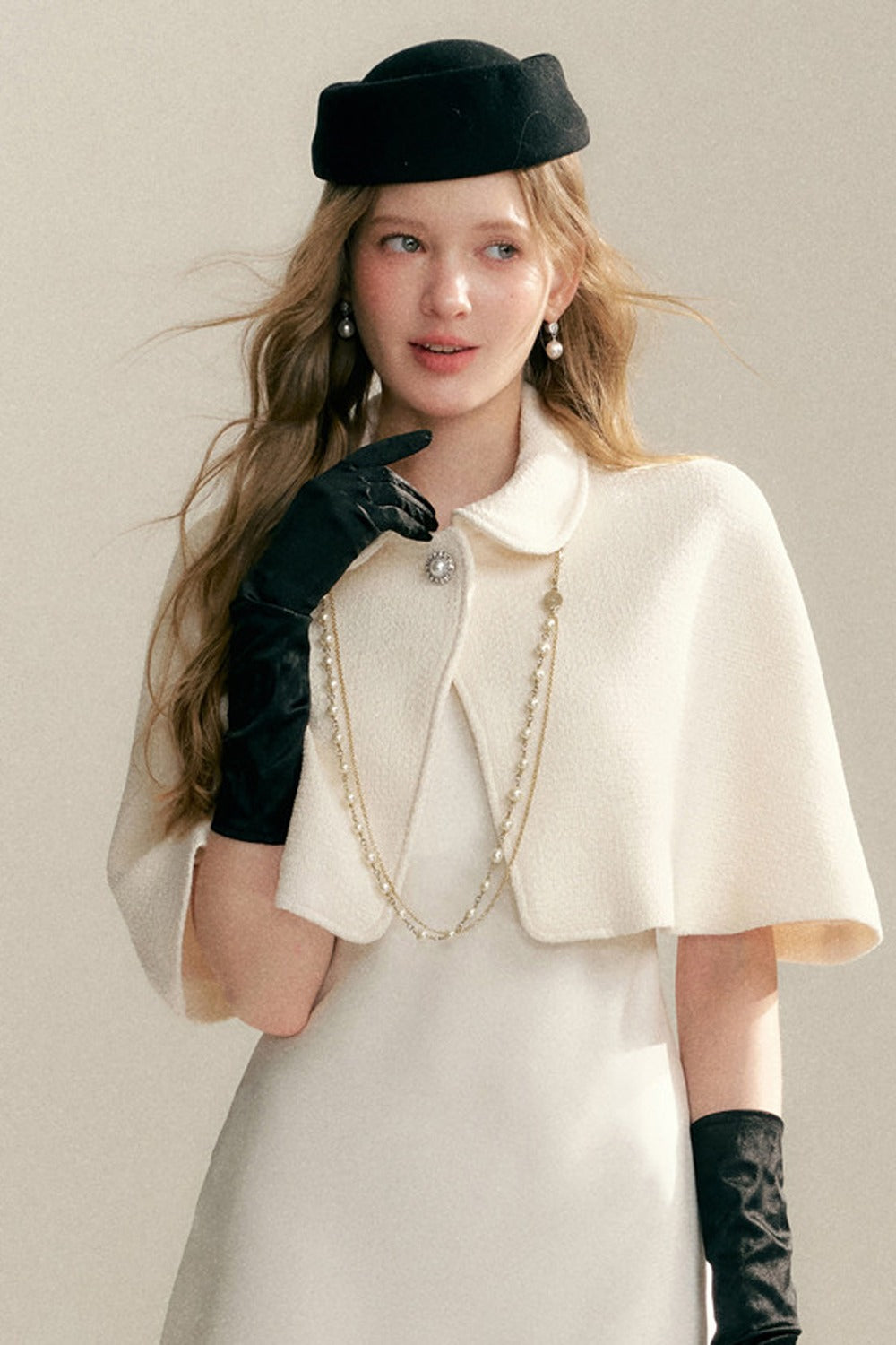 Off-White Sleeveless Cape