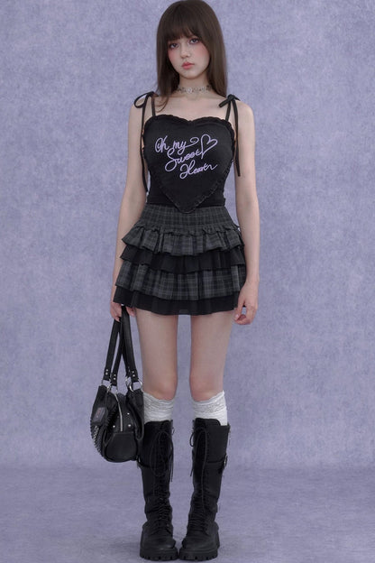 Sweet Cool 3D Heart Camisole Set-Up