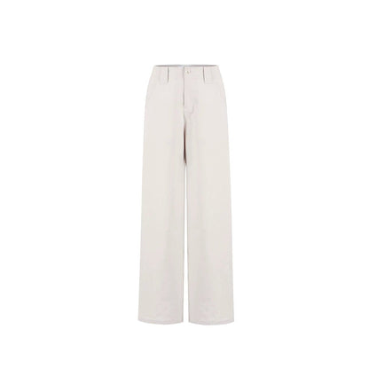 Pantaloni a gamba larga a vita alta