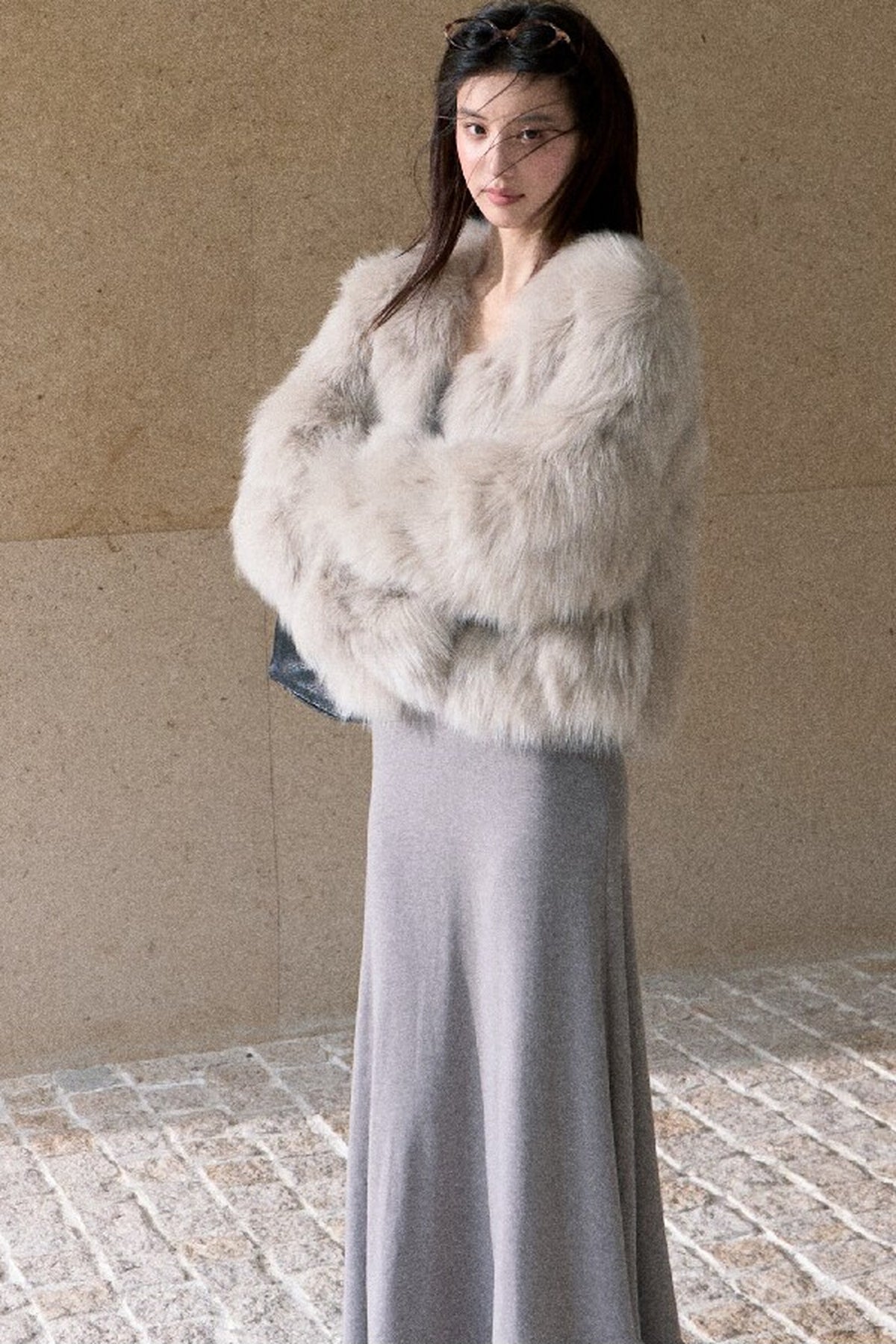 Short Fox Fur Jacket