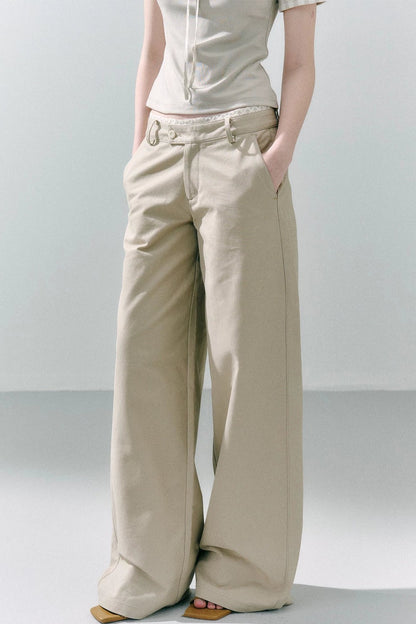 Romantic Lace Trim Pants