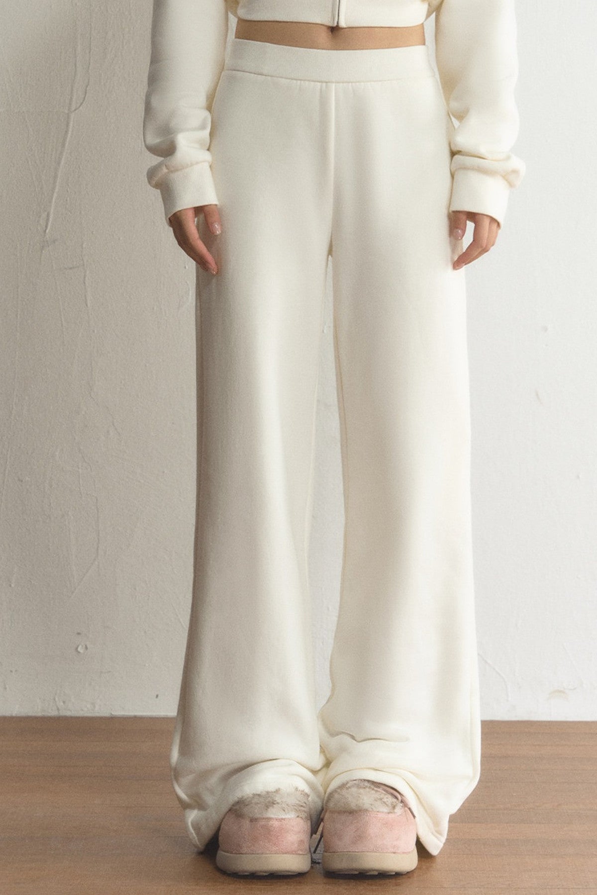 High-Waisted Loose Wide-Leg Straight-Leg Flared Pants
