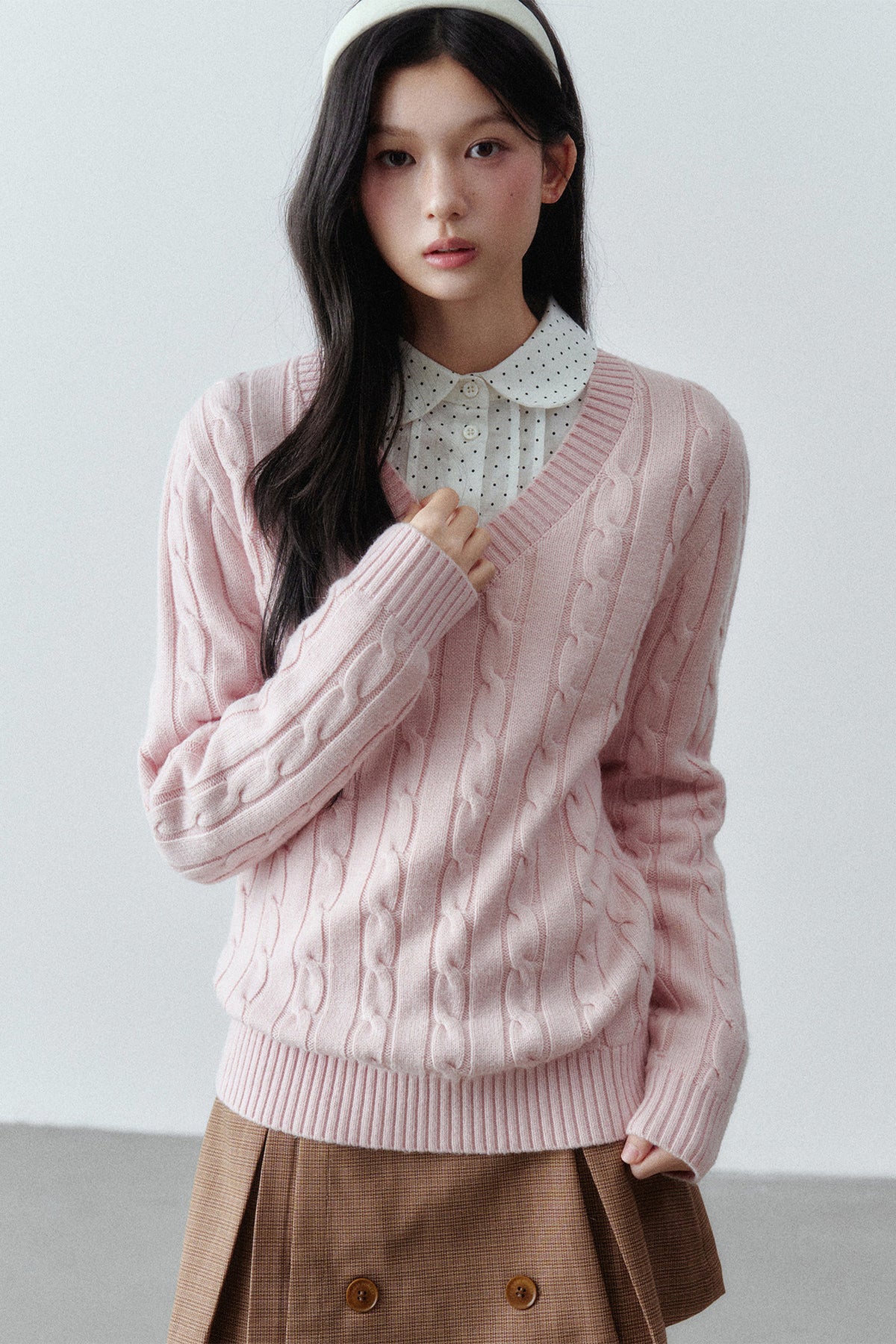 Wool Cable Knit Sweater