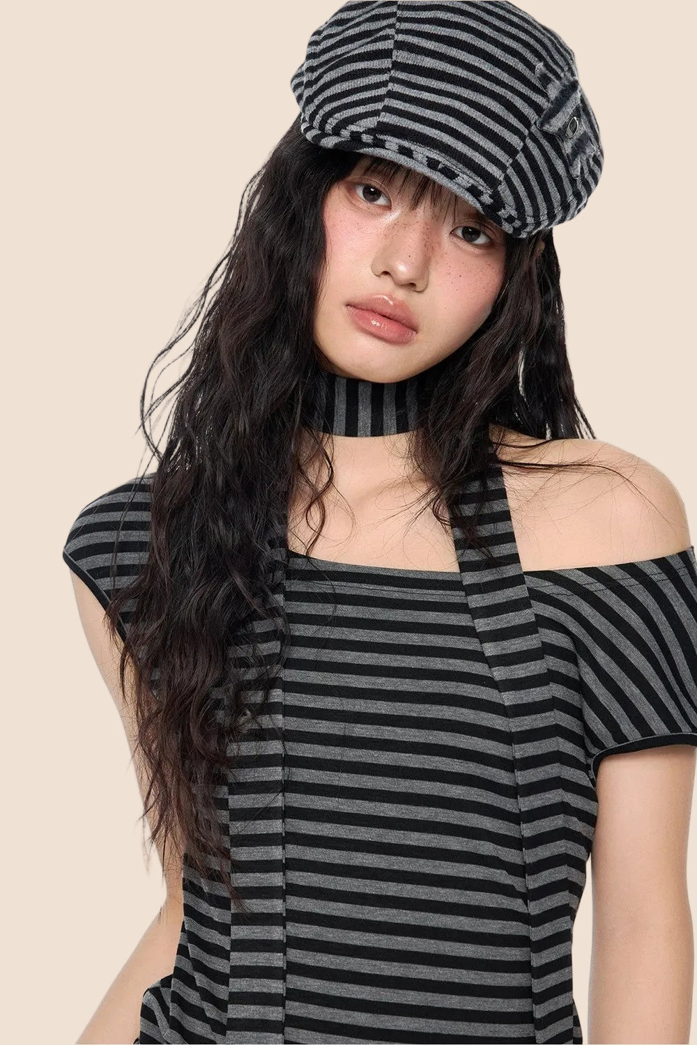 Striped Off-Shoulder Top