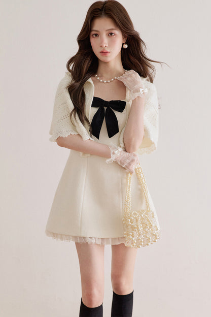 Hooded Hollow Crochet Knit Cardigan