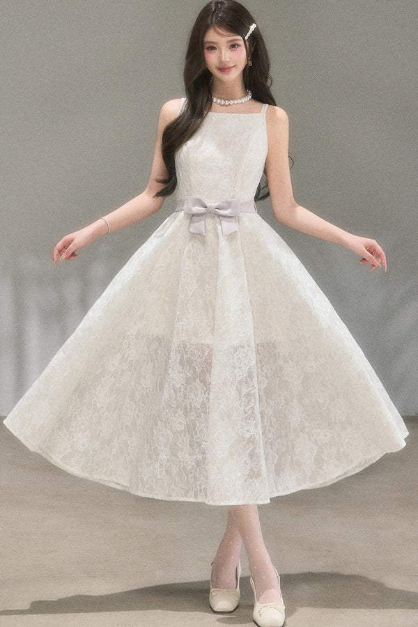 Soft Lace A-Line Dress