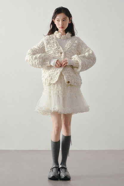 Multi-Layered Tulle Ruffle Skirt