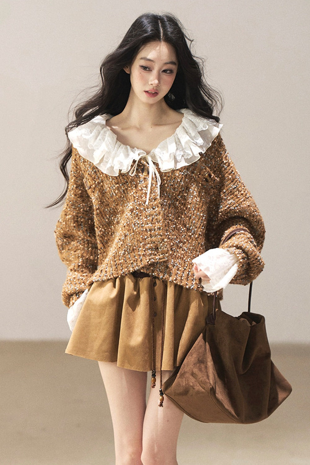 Multicolor Chunky Knit Cardigan