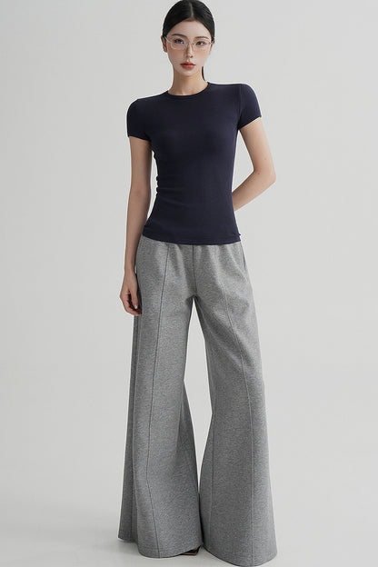 Pantaloni svasati eleganti a vita alta