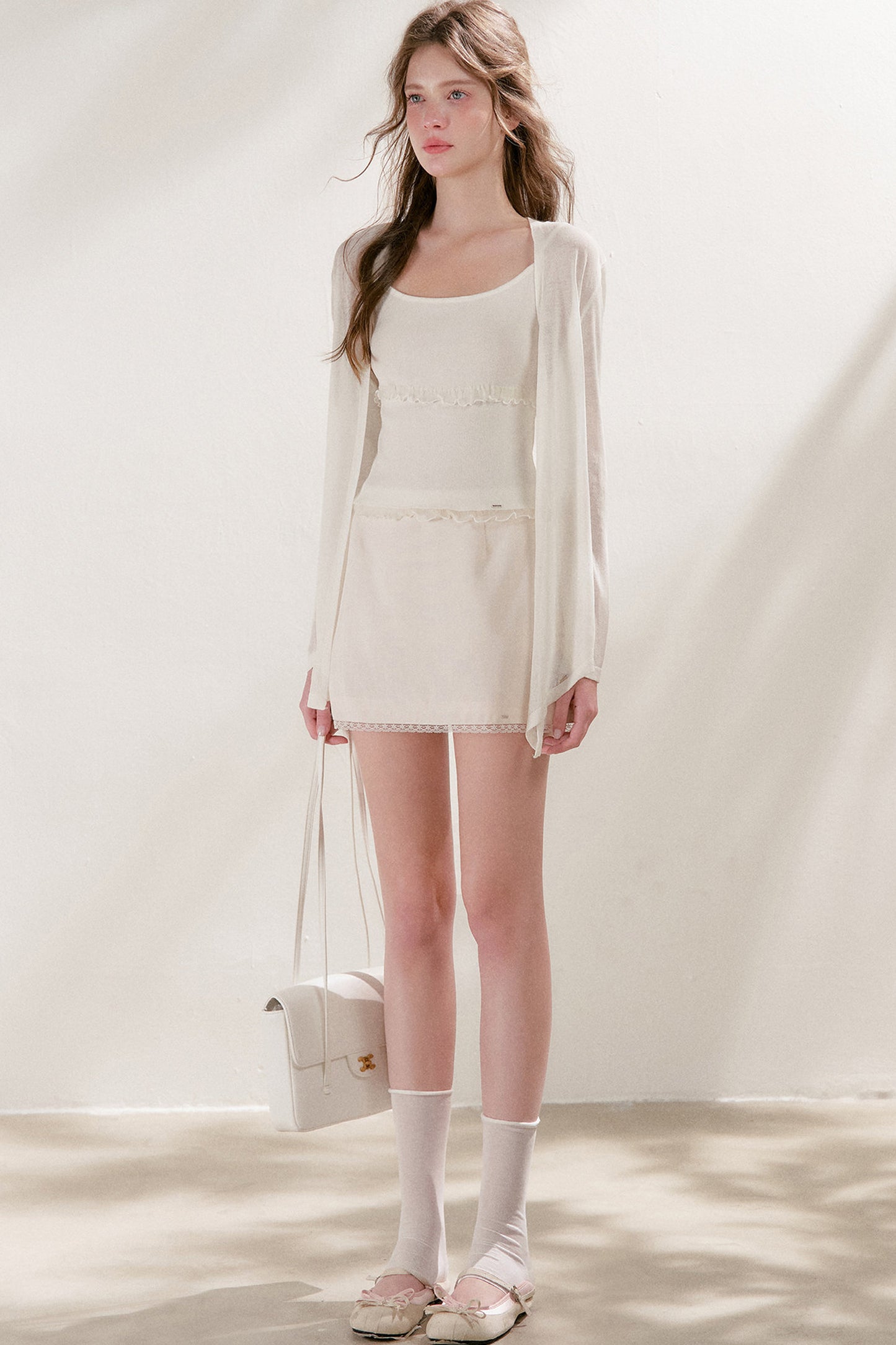 Lyocell Lace A-Line Skirt