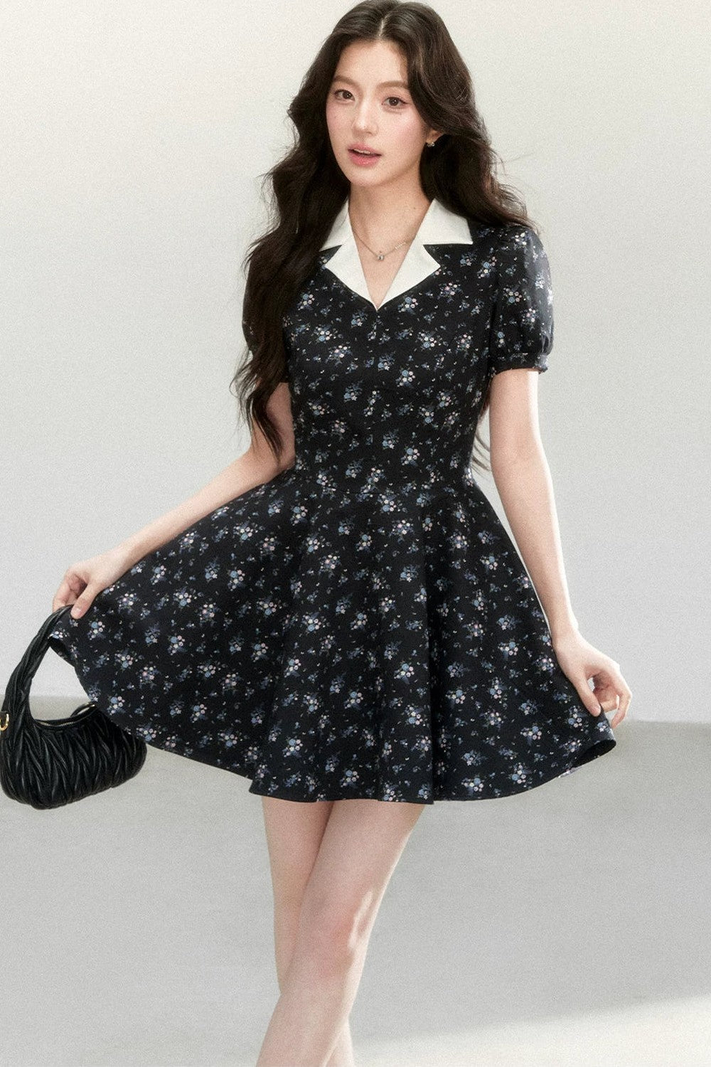 Vestido Elegante Estampado Tipo Señorita