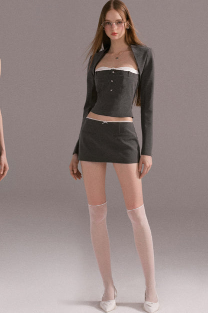 Tailored Mini Skirt