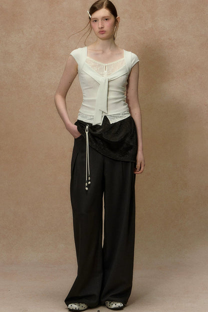 Twilight Palm Wide-Leg Pants
