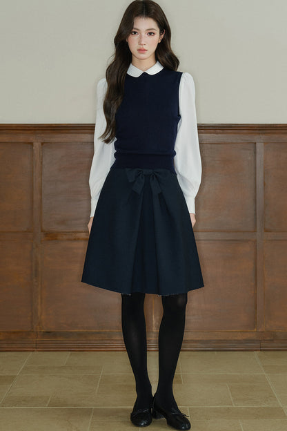 Acetic Acid Doll Collar Long-Sleeved Shirt