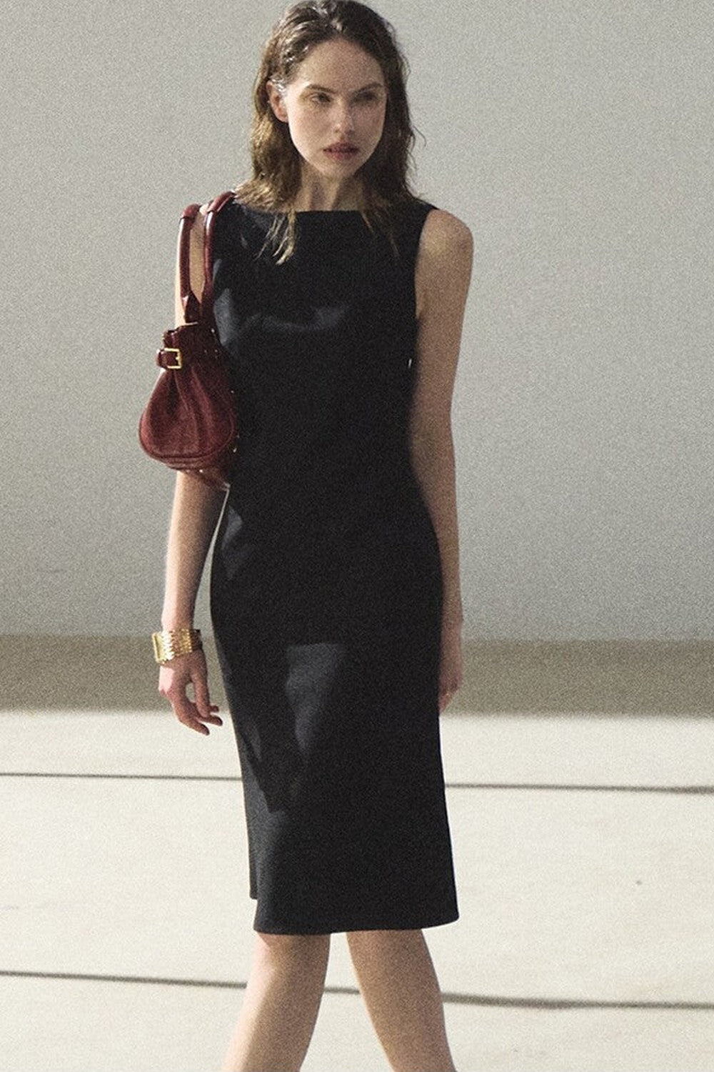 Acetate Black Tank Dress