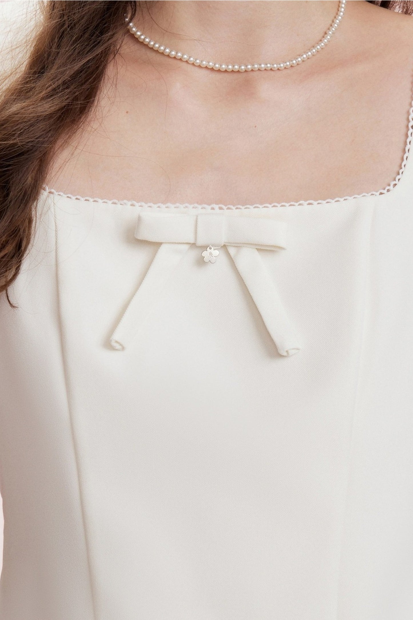 Moonlight White A-Line Dress