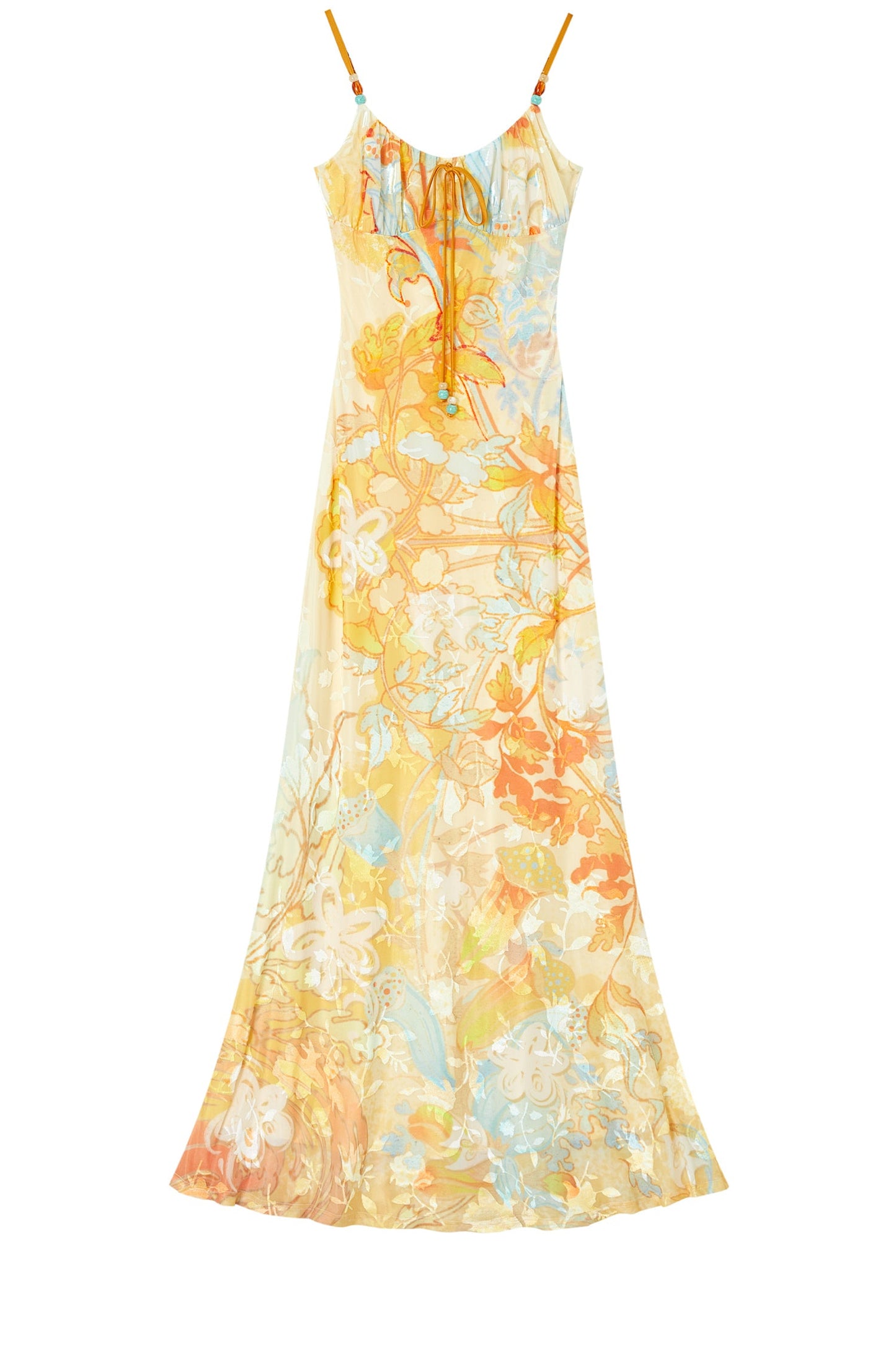 Floral Velvet Burnout Maxi Dress