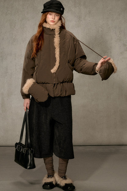 Thickened Large Fur Collar Jacket