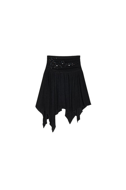 Beaded Pleated Acetate Bustier and Skirt Set-Up