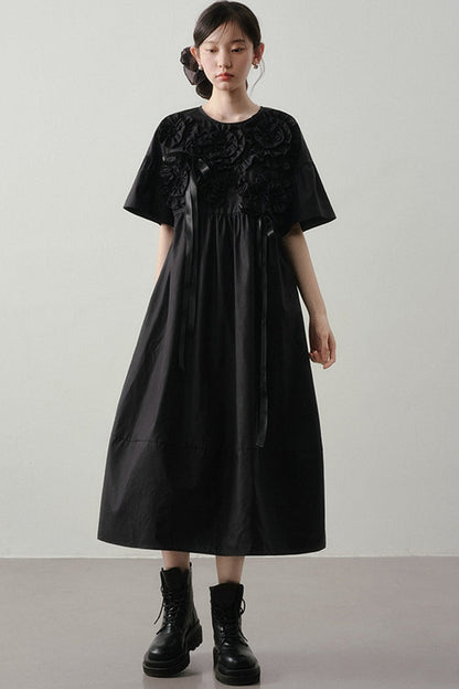 Heavy-Duty Three-Dimensional Floral Dress