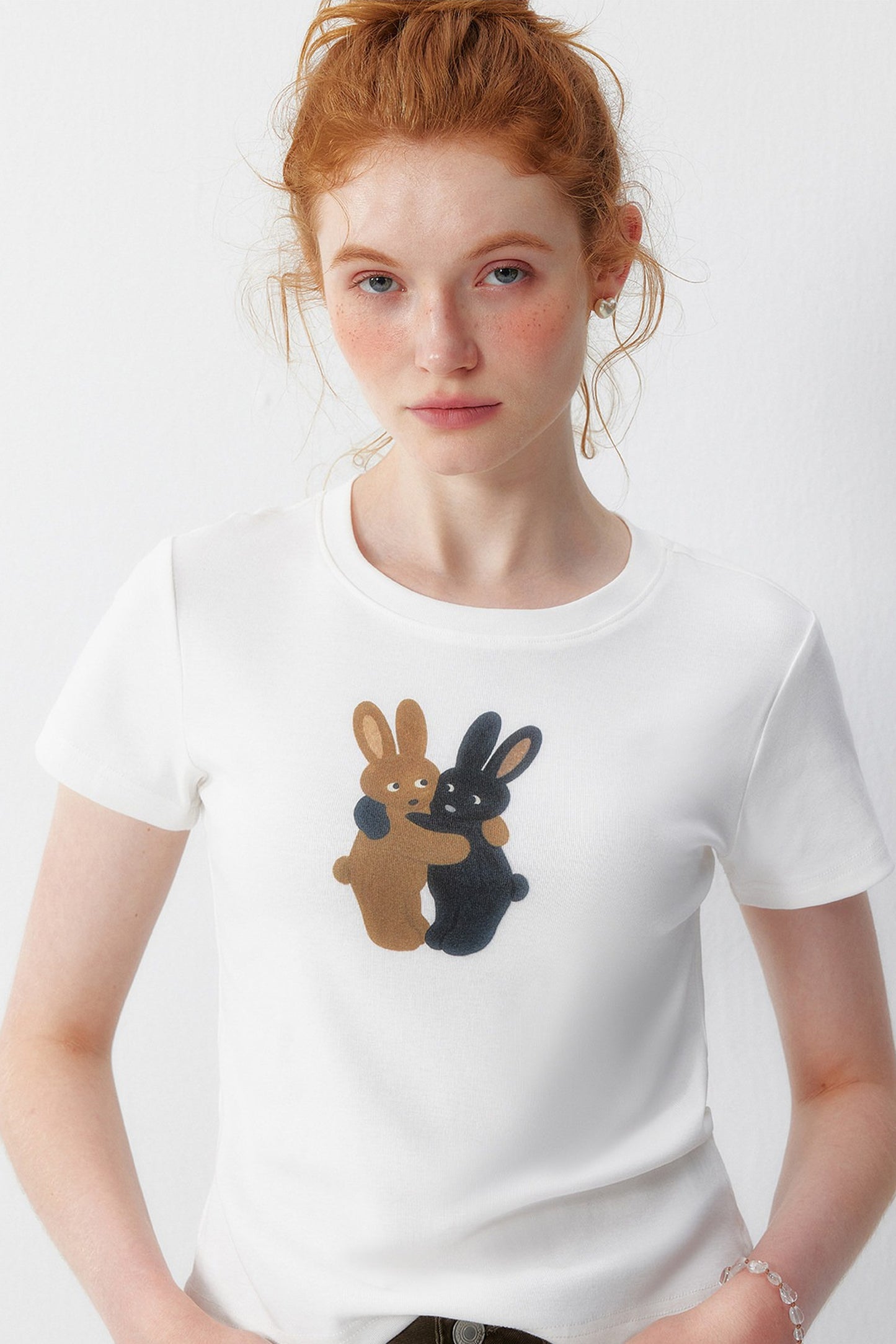 Off-White Rabbit Print Top