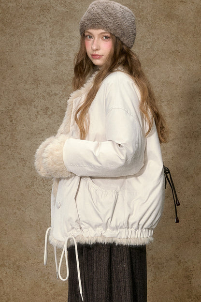 Short Fur Collar Down Jacket