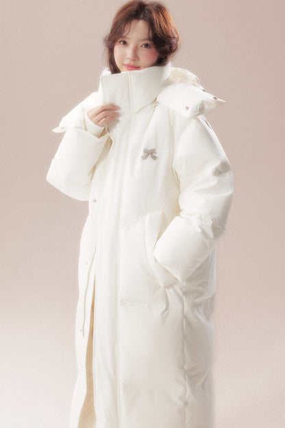 Long 90 White Goose Down Coat
