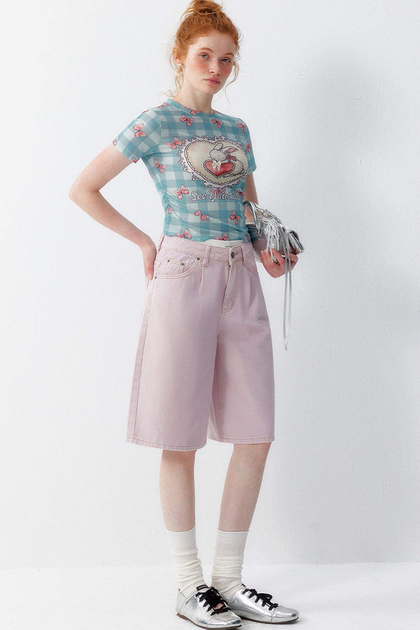 Sweet Pink Denim Shorts