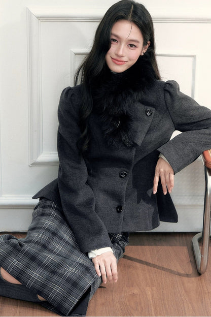 Warm Faux Fur Short Scarf
