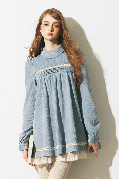 Haze Blue Babydoll Dress