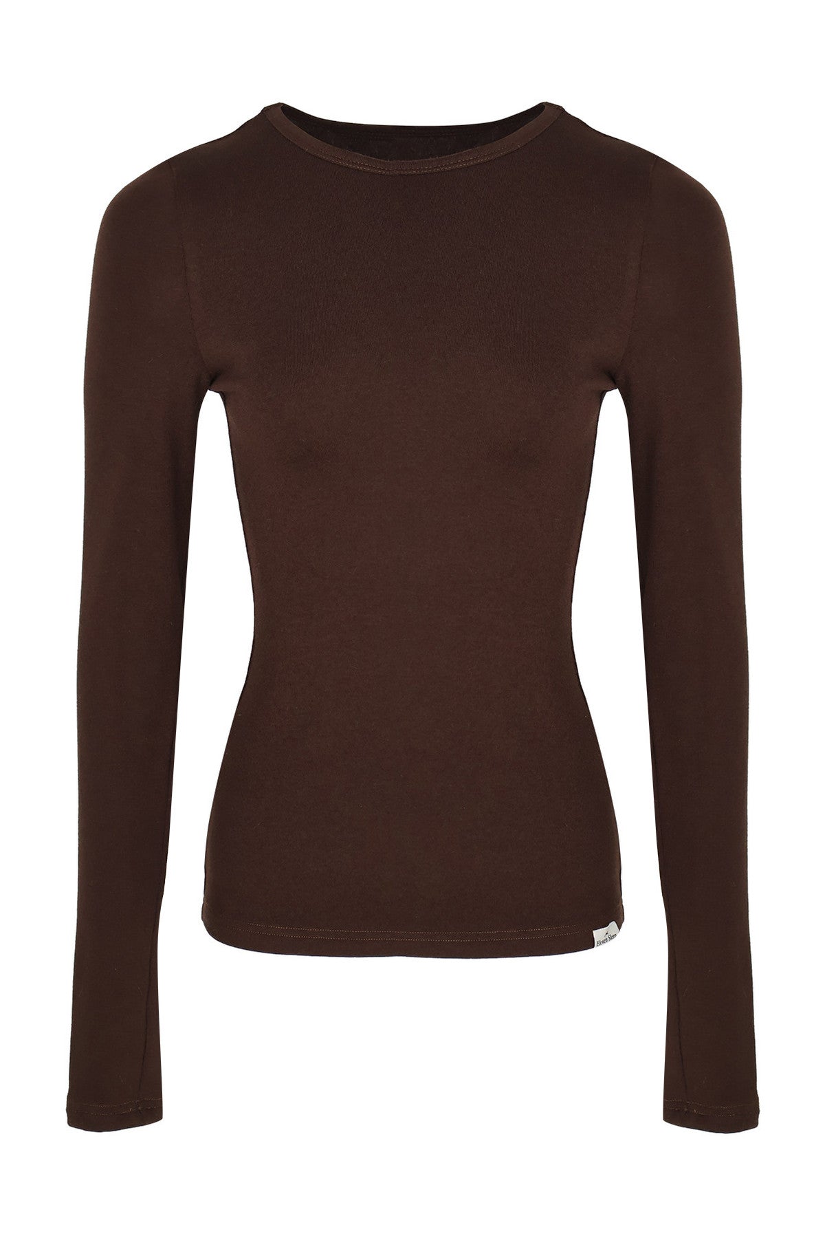 Coffee Long Sleeve Knit Base Layer Top
