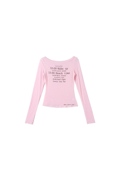 Neon Vitality Pink Long Sleeve Top