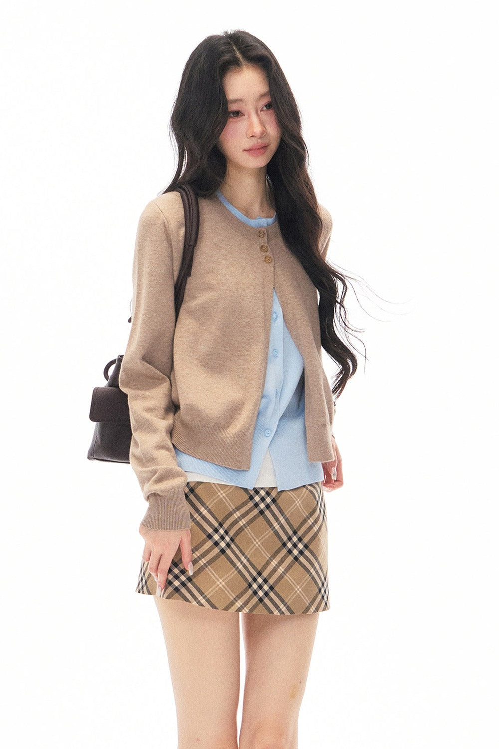 Knit Two-Piece Cardigan Jacket Set-Up