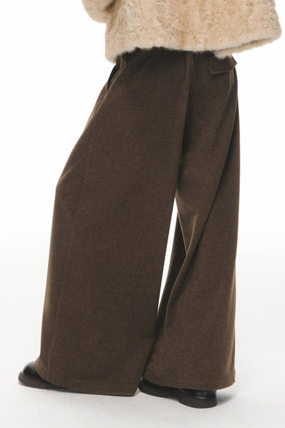 White Shearling Jacket and Pants Set-Up