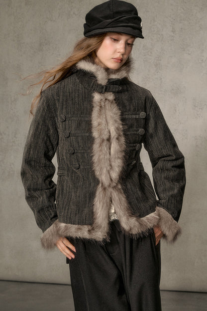Napoleon Collar Down Jacket