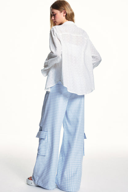 Floral Embroidered Cotton Shirt