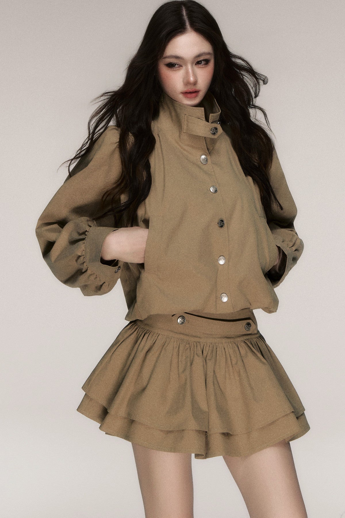 French Napoleon Style Short Jacket and Skirt Set-Up