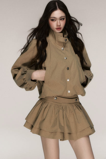 French Napoleon Style Short Jacket and Skirt Set-Up