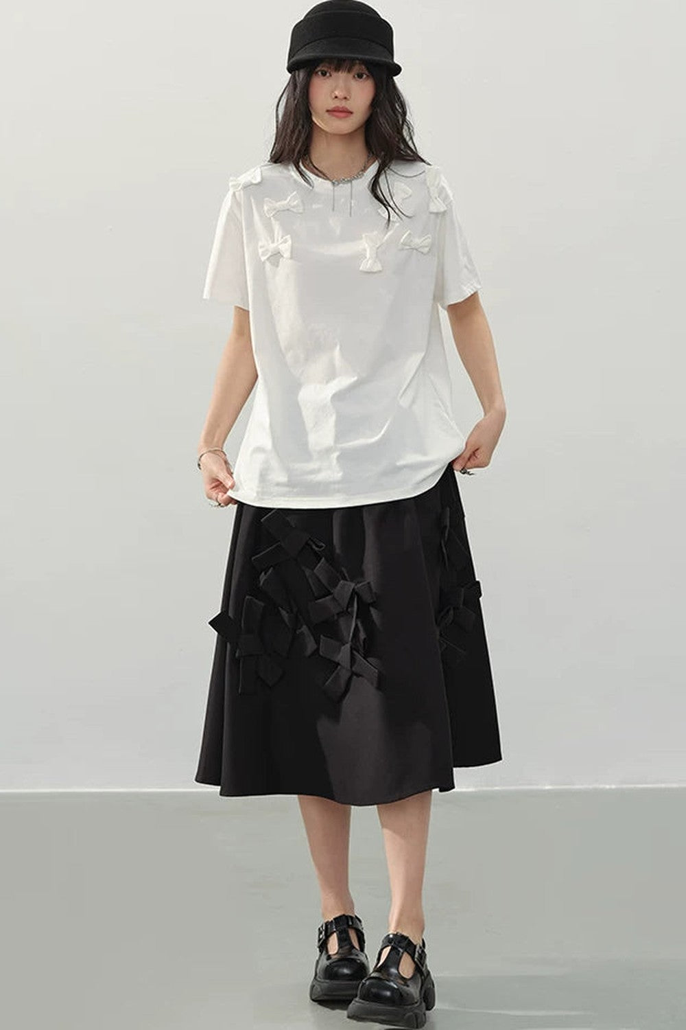 Silent Romance Bow Skirt